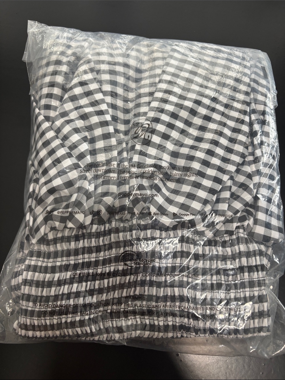 Martell Mini Dress - Black Gingham - Picture 5 of 5